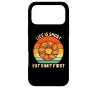 Retro Life Is Short Eat Simit First Simit Food Lover Case for iPhone 17 Pro Max