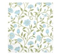 Retro Light Blue Floral Pattern William Morris Style Decorative magnetic dishwasher cover reusable magnetic refrigerator holiday decor Imanes para lavavajillas 23x26in