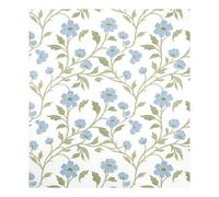 Retro Light Blue Floral Pattern William Morris Style Decorative magnetic dishwasher covers reusable fridge door covers holiday decor Cubierta magnética para lavavajillas 23x26in