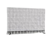 Retro Light Luxury TV Cover, Simple Dustproof TV Decoration Universal TV Dust Cover Rear Flip Free Disassembly TV Cover(Grey,50 inch)