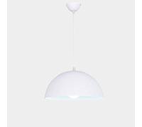 Retro Lighting Ceiling Chaner, Semi-Circulared Metal Hanging Lamp Shade, E27 Screw Single Head Light, Restaurant Chotel Ceiling Lamp/Red/30Cm