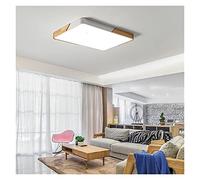 Retro Lights Fixture, LED Chandelier Lamp, Wood Rectangle - Multicolor Alloy Led Ceiling Lights Living Room Oak Study Room Bedroom Ceiling Lamp Fixtures, LED Chandelier