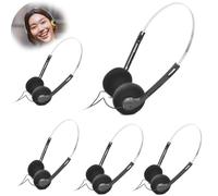 Retro Lightweight Earphones,Hi-Fi Stereo Earphone Headset,Mini Stereo Lightweight Headphones with Cord,Adjustable Headband Walkman Headphone,for Most Mobile Phones Playback Pevices Headphones