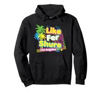 Retro Like For Sure Los Angeles Awesome 80s Graphic Pullover Hoodie