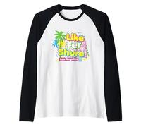 Retro Like for Sure Los Angeles Awesome 80s Graphic Raglan Baseball Tee