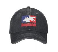 Retro Limp The of Bizkit Logo Baseball Cap Unisex Distressed Washed Sun Cap Metal Band Rap Rock Outdoor Travel Fit Hats Cap Cotton,for All Seasons