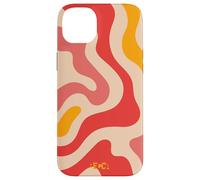 Retro Liquid Swirl Groovy Abstract Pattern Wave Red Phone Case for iPhone 14 Plus
