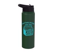 Retro Little Cooler Funny Pun Vintage Distressed Art Stainless Steel Insulated Water Bottle