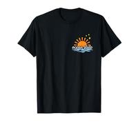Retro Living in the Ocean State Patterned Summer T-Shirt