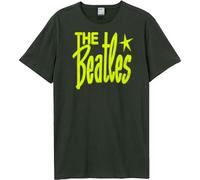 Retro Logo The Beatles T-Shirt Amplified Charcoal S