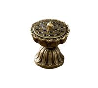 Retro Lotus Incense Bowl with Lid, Chinese Incense Burner, Incense Stick Holder for Home, Office, Desk, Home Decoration, Meditation and Yoga, Bronze Colour