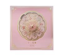 Retro Lotụs Mirror, Elegant Retro Lotụs Design, 1 Piece, Portable Makeup Mirror, Flọwer Knows Reflector, Clear Reflection, Ideal for Women Girls Students Brides