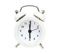 Retro Loud Alarm Clock Double Bell Mechanical Key Wound Pointer Decor Clocks Clock Light Bedside O8C1 Clock Alarm Sil Night