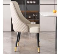 Retro Lounge Chairs, Comfortable Upholstered Seat for Kitchen and Living Room, Easy Assembly