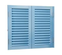 Retro Louvered Swing Door with Double Action Hinges and Auto Close Feature, Ideal for Cafe Bar Counter Kitchen