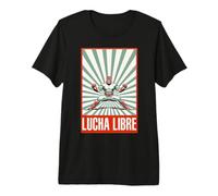Retro Lucha Libre Luchador Mexican Wrestling Masked Wrestler Premium T-Shirt