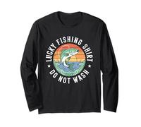 Retro Lucky Fishing - Do Not Wash Funny Fishing Fisherman Long Sleeve T-Shirt