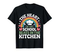 Retro Lunch Lady Quote School Kitchen Staff Pride Rainbow T-Shirt