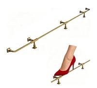 Retro Luxury Bar Pedal Kit, Assemble a Foot Rest Area Under The Kitchen Island Library Cabinet, 1.3'' O.D Stainless Steel(L90cm/3ft)