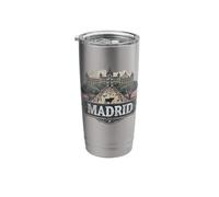 Retro Madrid Landscape Vintage Souvenir Stainless Steel Insulated Tumbler