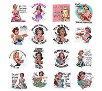 Retro Magnet 16PC - Funny Vintage Fridge Magnet Set, Cute Fun Office, Kitchen, Locker, or Workspace Accessories, Cool Refrigerator Decoration for Adults, Decorative Aesthetic Pieces for Home or Work.