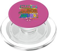 Retro Maid of Honor Squad Leopard Bride Wedding Bridesmaid PopSockets PopGrip for MagSafe