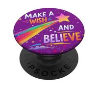 RETRO MAKE A WISH SHOOTING STAR AND BELIEVE PopSockets Adhesive PopGrip