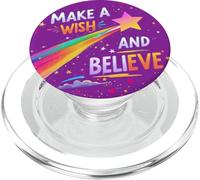 RETRO MAKE A WISH SHOOTING STAR AND BELIEVE PopSockets PopGrip for MagSafe