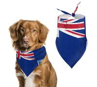 Retro Malvinas Islands Flag Dog Bandanas,Adjustable Neck Pet Scarf for Small to Large Pets,Stylish And Comfortable Accessories for Dogs & Cats