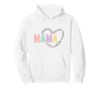 Retro Mama Hardworking Selfless Strong Loved Pullover Hoodie