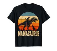Retro Mama Saurus Dinosaur Value Graphic T-Shirt