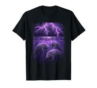 Retro Manatee Sea Cow Marine Biology Ocean Animal T-Shirt