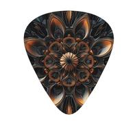Retro Mandala Guitar Picks Gift Set - Smooth Durable Plectrums For Acoustic, Electric & Bass Guitar, Perfect Present For Guitar Lovers & Musicians