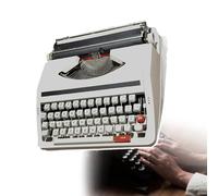 Retro Manual Typewriter - Portable and Easy to Use for Living Room, Bedroom, Study, Ideal for Typewriting Enthusiasts, with Carry Case