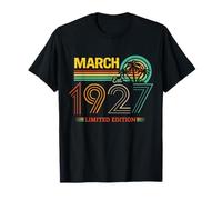 Retro March Birthday 1927 Limited Edition Vintage 99th T-Shirt