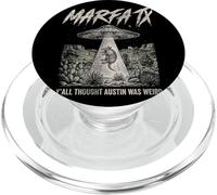 Retro Marfa TX UFO Alien Yall Thought Austin Was Weird Art PopSockets PopGrip for MagSafe