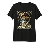 Retro Marigolds in a Watering Can Garden Marigold Premium T-Shirt