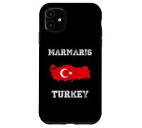 Retro Marmaris Turkey Distressed Turkey Flag Case for iPhone 11