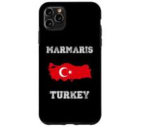 Retro Marmaris Turkey Distressed Turkey Flag Case for iPhone 11 Pro Max