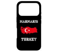 Retro Marmaris Turkey Distressed Turkey Flag Case for iPhone 17 Pro