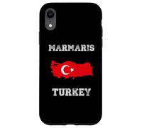 Retro Marmaris Turkey Distressed Turkey Flag Case for iPhone XR