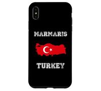 Retro Marmaris Turkey Distressed Turkey Flag Case for iPhone XS Max