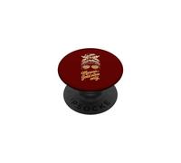 Retro MAROON & GOLD VIBES ONLY High School Spirit Field Day PopSockets Adhesive PopGrip