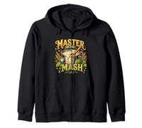Retro Mash Process Artisan Lifestyle Design Zip Hoodie