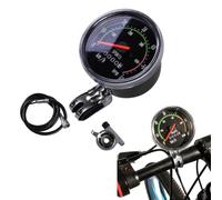 Retro Mechanical Speedometer for Bicycle Use with Alloy Construction and 78cm Cable Compatible with Road, Mountain and Folding Bikes Odometer (Rectangle)