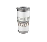 Retro Medicine Hat Canada Stainless Steel Insulated Tumbler