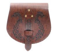 Retro Medieval Faux Leather Belt Pouches Purse Middle Ages Portable Coin Purse Belt Pouches LARP Renaissances Costumes