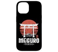 Retro Meguro Japan Torii Gate Japanese Kanji Tokyo Souvenir Case for iPhone 14