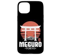 Retro Meguro Japan Torii Gate Japanese Kanji Tokyo Souvenir Case for iPhone 15 Plus