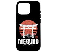 Retro Meguro Japan Torii Gate Japanese Kanji Tokyo Souvenir Case for iPhone 16 Pro